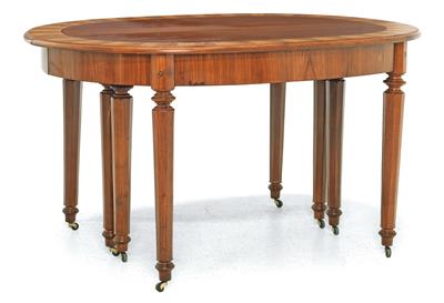 Imposing oval extending table, - Furniture and Decorative Art