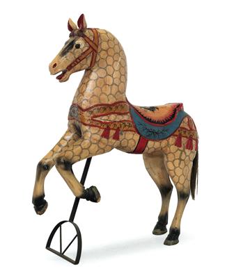 Carousel horse, - Furniture and Decorative Art