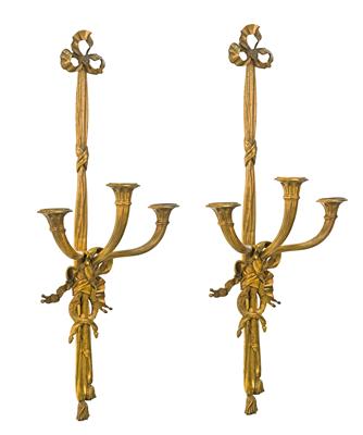 Pair of large wall appliques, - Mobili e arti decorative