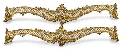 Pair of cornices in the Rococo revival style, - Mobili e arti decorative