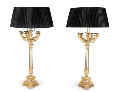 Pair of table lamps, - Nábytek