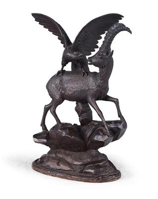 "Golden eagle on ibex", - Rustic Furniture