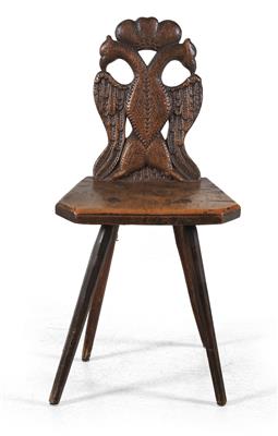 Rustic wooden seat, - Mobili rustici
