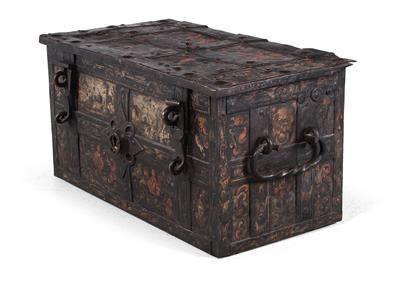 Baroque iron strong box, - Rustic Furniture