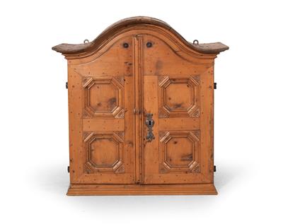 Especially fine rustic wall cupboard, - Rustic Furniture