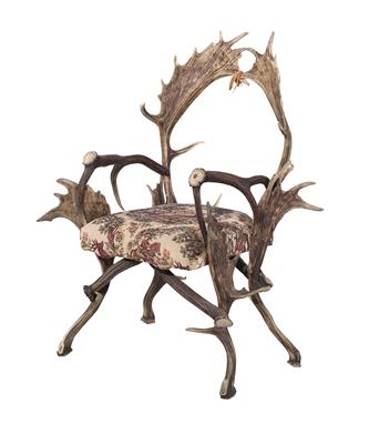 Antler chair, - Mobili rustici