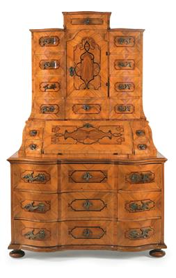 Baroque tabernacle bureau cabinet, - Furniture and Decorative Art