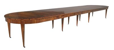 Large pull-out table in Biedermeier style, - Mobili e arti decorative