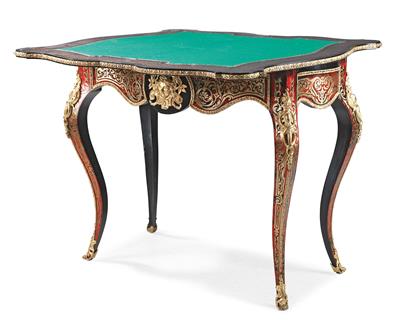 Napoleon III Boulle console games table, - Mobili e arti decorative