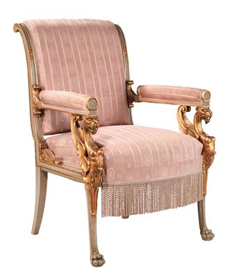 Neo-Classical revival armchair, - Nábytek