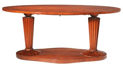 Oval Biedermeier salon table, - Mobili e arti decorative