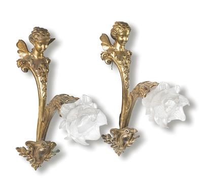 Pair of appliques, - Furniture and Decorative Art