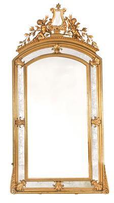Important 19th century mirror, - Furniture and Decorative Art