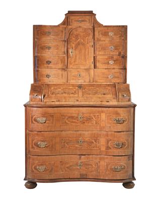 Late Baroque bureau cabinet, - Furniture and Decorative Art