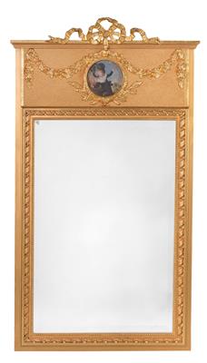 Trumeau mirror in Louis XV revival style, - Furniture and Decorative Art