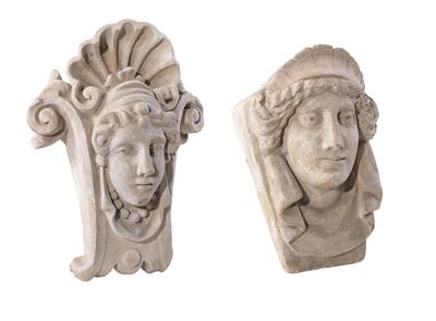 Two different key stones, - Mobili e arti decorative