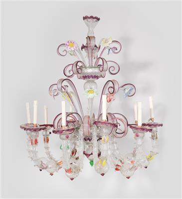 Large Murano chandelier, - Nábytek