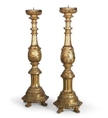 Pair of large torcheres, - Mobili e arti decorative