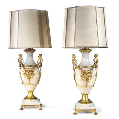 Pair of table lamps, - Furniture and Decorative Art