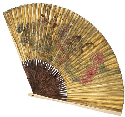 A folding fan, Japan, Meiji/ Taisho Period - Di provenienza aristocratica