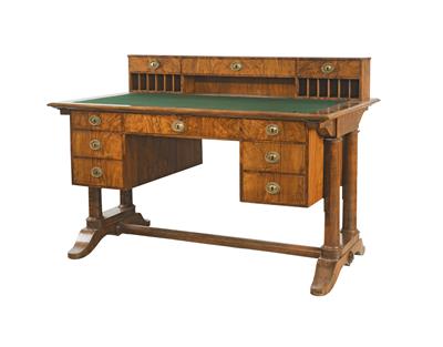 A large Biedermeier writing desk, - Di provenienza aristocratica