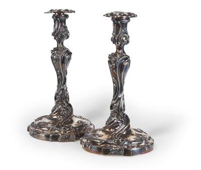 ODIOT - a pair of candelabra from Paris, - Di provenienza aristocratica