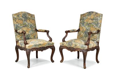 A pair of armchairs in Baroque style, - Property from Aristocratic Estates and Important Provenance