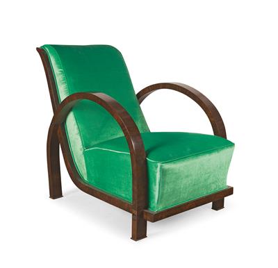 An Art Deco armchair, - Nábytek