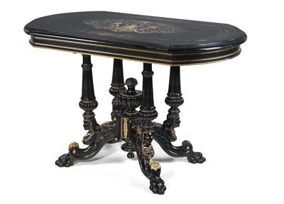 A “Gründerzeit” salon table, - Nábytek