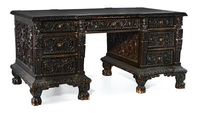A historicist writing desk, - Furniture and Decorative Art