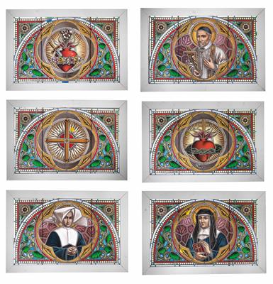 Mixed lot of 6 church windows, - Mobili e arti decorative