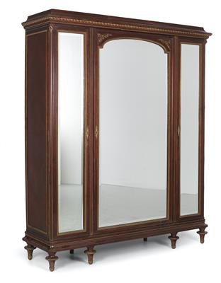 A Neo-Classical mirror wardrobe, - Nábytek