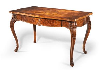 A late Biedermeier salon table, - Furniture and Decorative Art