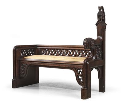 A Neo-Gothic settee, - Mobili e arti decorative