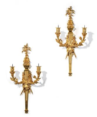 A pair of appliques, - Furniture and Decorative Art
