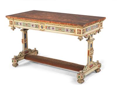 A rectangular writing desk, - Furniture and Decorative Art