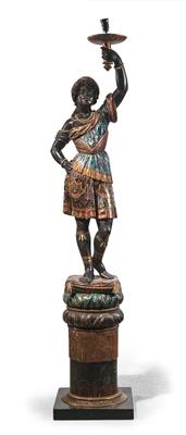 A figural lamp from Venice, - Furniture and Decorative Art