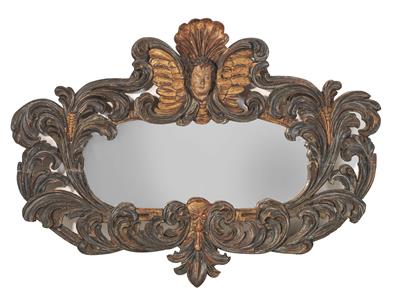 A wall mirror, - Furniture and Decorative Art