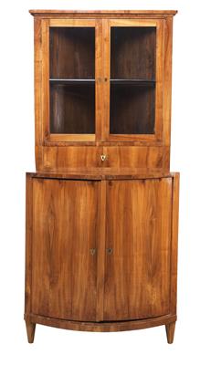 A Biedermeier Corner Cabinet, - Mobili e arti decorative