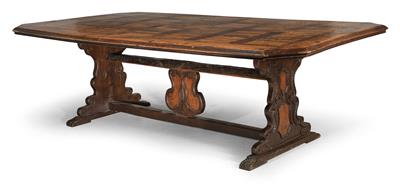 Großer rechteckiger Tisch, - Möbel und dekorative Kunst