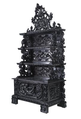 An Imposing Historicist Étagère, - Furniture and Decorative Art