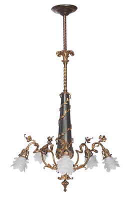 A Brass Chandelier, - Nábytek