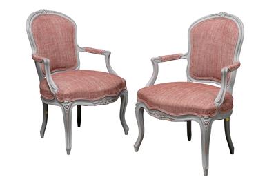 A Pair of Small Armchairs in Baroque Style, - Nábytek