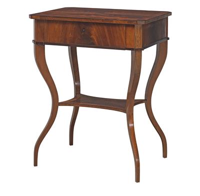 A Rectangular Biedemeier Sewing Table, - Mobili e arti decorative