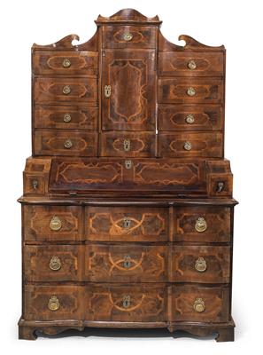 A Tabernacle Writing Cabinet, - Furniture and Decorative Art