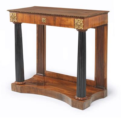 A Biedermeier Console Table, - Di provenienza aristocratica