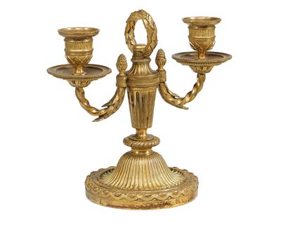 A Bronze Candlestick, - Di provenienza aristocratica