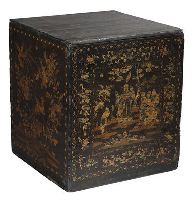 A Large Laque Burgauté Presentation Tea Box - Di provenienza aristocratica