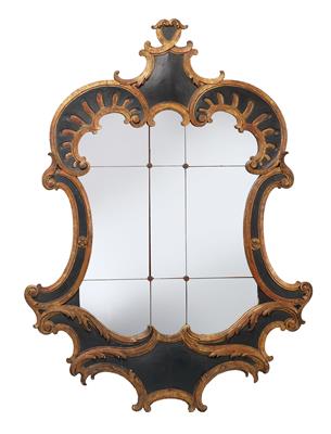 A Rare and Large Baroque Wall Mirror, - Di provenienza aristocratica