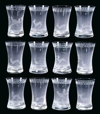 12 Water Glasses, - Property from Aristocratic Estates and Important Provenance